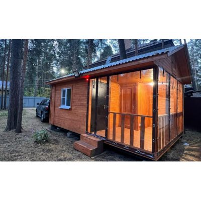 Рулонные мягкие окна из полиуретана Коричневый